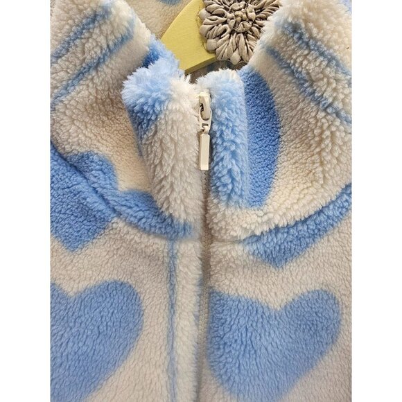 Cider Sherpa Crop Oversize Heart Jacket S - Picture 5 of 7